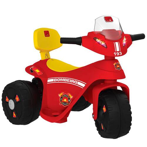 Moto Elétrica Scooter Bombeiro 2673 Bandeirante 6V - Vermelha Menor preço em Moto Elétrica Scooter Bombeiro 2673 Bandeirante 6V - Vermelha
