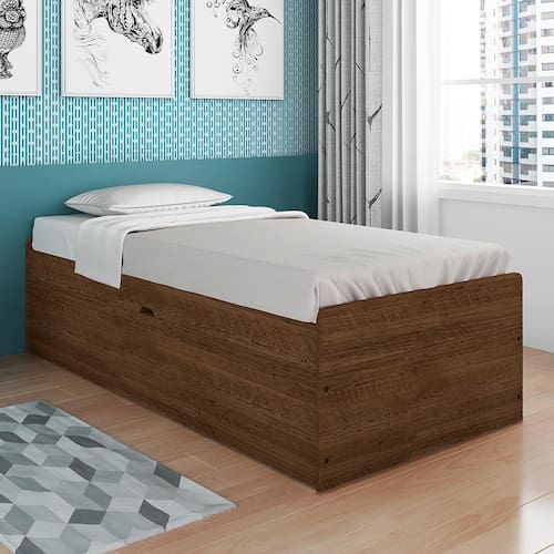 Cama de Solteiro Framar Camila com Baú Menor preço em Cama de Solteiro Framar Camila com Baú