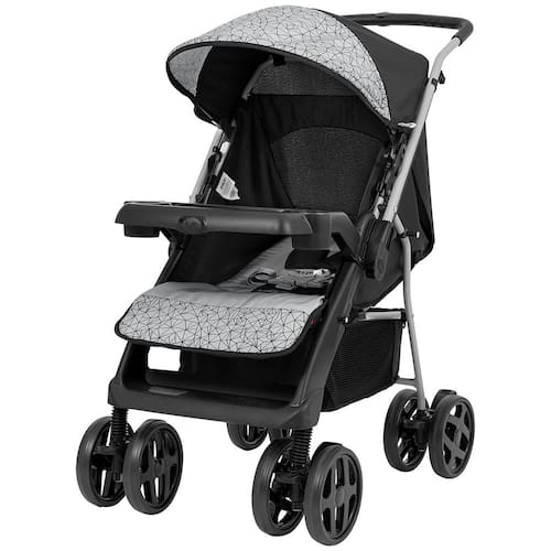 Carrinho de Bebê Tutti Baby Joy – Preto/Cinza Menor preço em Carrinho de Bebê Tutti Baby Joy – Preto/Cinza