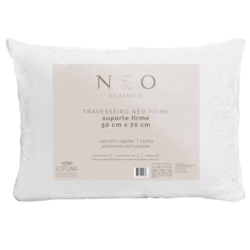 Travesseiro Camesa Neo Prime em Poliéster 233 Fios 50 x 70 cm - Branco Menor preço em Travesseiro Camesa Neo Prime em Poliéster 233 Fios 50 x 70 cm - Branco