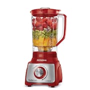 Liquidificador Mondial Turbo L-1100 3L 1100W 12 Velocidades Vermelho/Inox