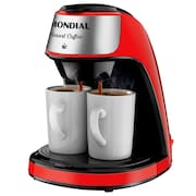 Cafeteira Elétrica Mondial Smart Coffee C-42 com 2 Xícaras Vermelha