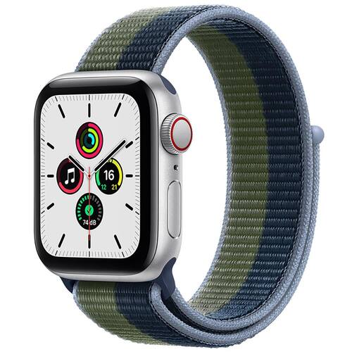 APPLE WATCH SE 44mm GPS - CAIXA CINZA ESPACIAL E PULSEIRA ESPORTIVA PRETA