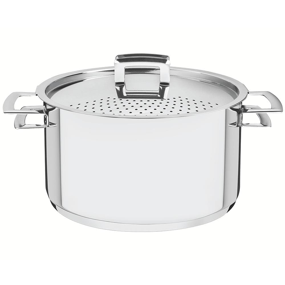 Espagueteira Tramontina Brava em Aço Inox com Fundo Triplo – 24 cm
