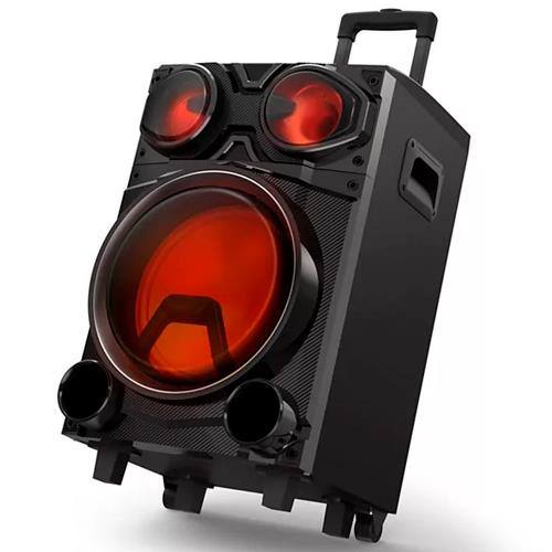 Caixa de Som Acústica Philips TAX3305/78 com Bluetooth, USB, Aux, Cartão  SD, FM, Funções de karaokê e Bateria interna - 100W | Extra