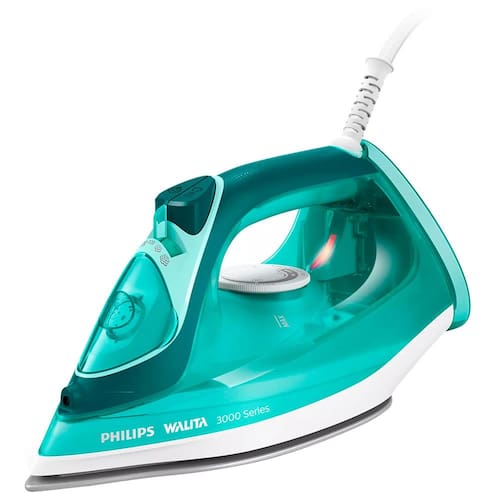 imagem-Ferro de Passar a Vapor Base de Cerâmica com Spray Philips Walita 3000 Series Verde 1400W - 220V