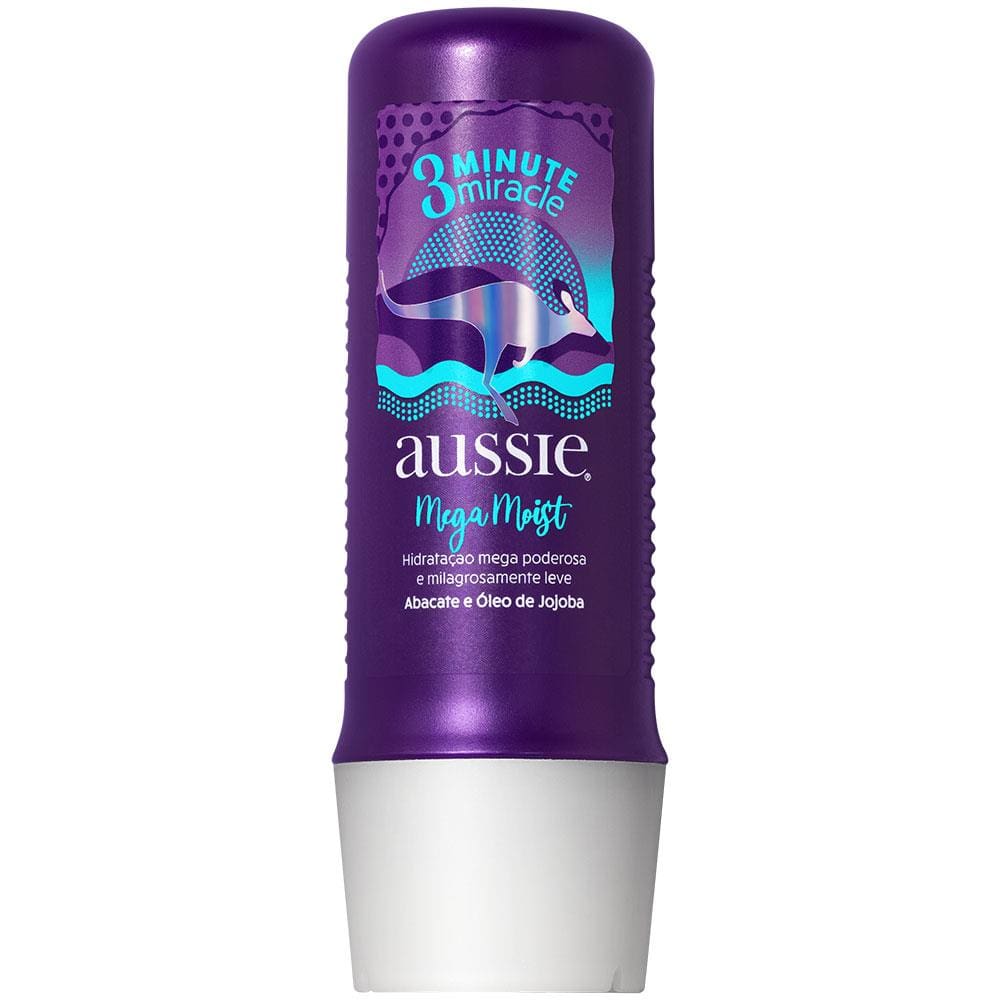 Creme de Tratamento Aussie Mega Moist 3 Minute Miracle Super Hidratação - 236ml