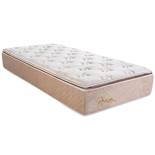 Colchão Solteiro Biflex Passione com Pillow Top e Molas Ensacadas 30x88x188cm – Areia Menor preço em Colchão Solteiro Biflex Passione com Pillow Top e Molas Ensacadas 30x88x188cm – Areia