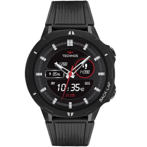 Smartwatch Masculino Technos Connect Sports TSPORTSAA/8P Bluetooth, Tela Full Touch LCD - Preto Menor preço em Smartwatch Masculino Technos Connect Sports TSPORTSAA/8P Bluetooth, Tela Full Touch LCD - Preto