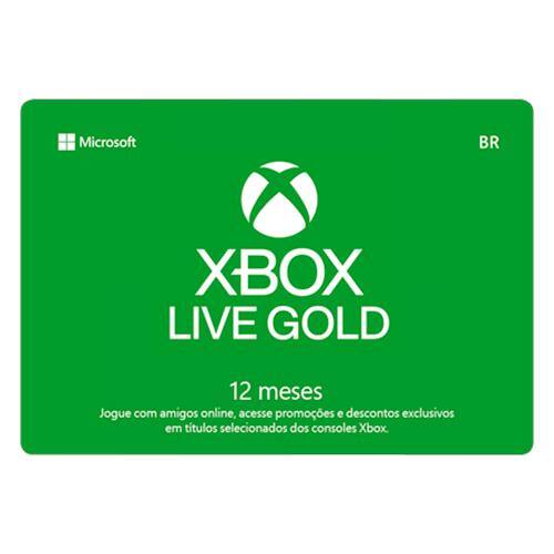 Gift Card Digital Xbox Live - 12 meses