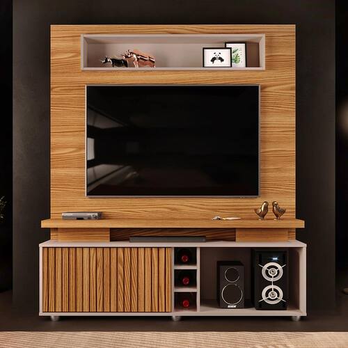 Estante Home DJ Móveis Kazan com 150 cm de Largura, Ideal para TV de até 60” Menor preço em Estante Home DJ Móveis Kazan com 150 cm de Largura, Ideal para TV de até 60”