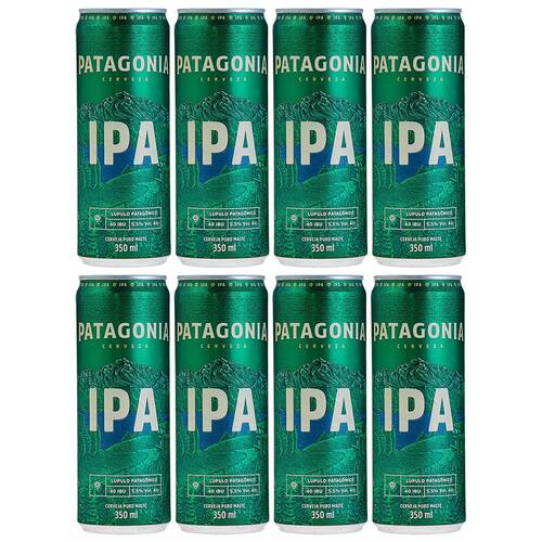 Cerveja Patagonia IPA Lata Sleek 350ml - 8 Unidades