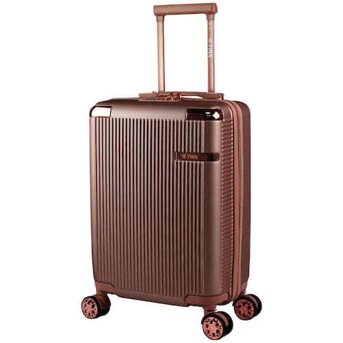 Mala de Viagem Média Yins Brasil Cosmopolita YS21160RO-M com Rodas Duplas Giro 360° em ABS 24” - Rose é boa?