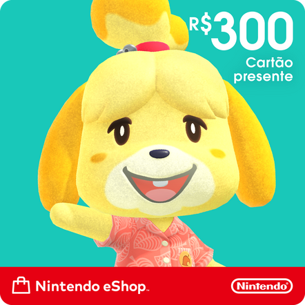 Gift Card Digital Nintendo eShop R$300 para Nintendo Switch