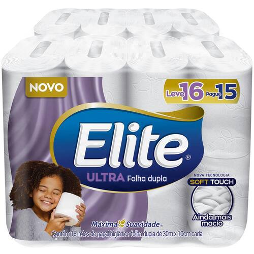 Papel Higiênico Elite Dualette Folha Dupla Ultra - 16 Rolos é boa?
