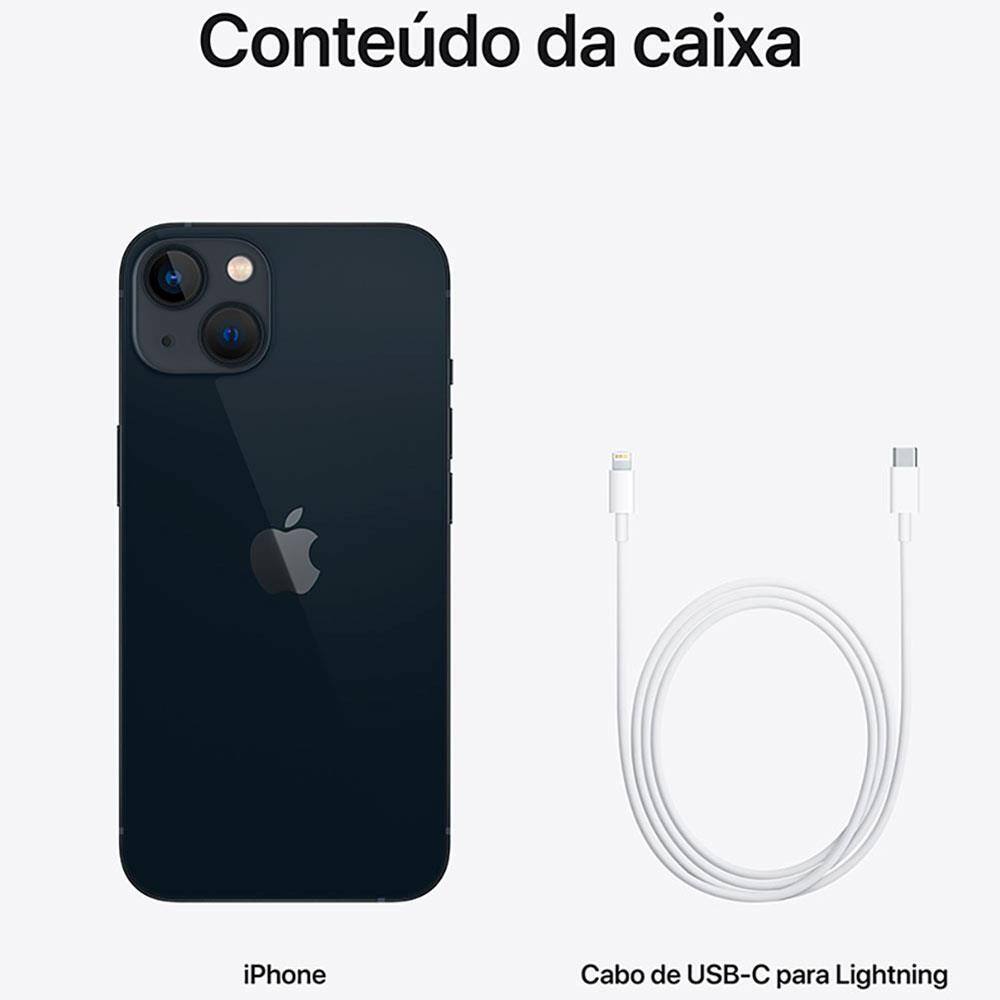 Apple iPhone 13 256GB - Meia-noite | Extra