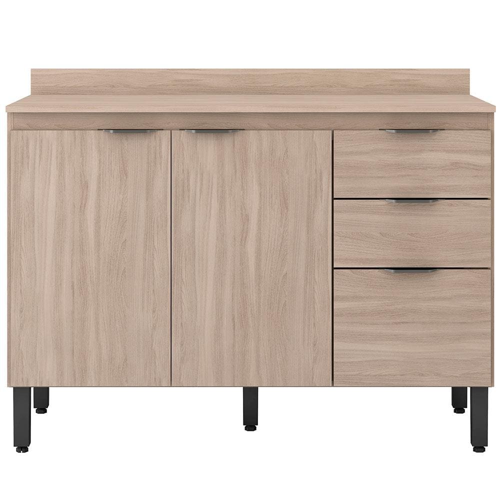 Balcão Demóbile Firenze com 3 Portas, 2 Gavetas e 1 Prateleira