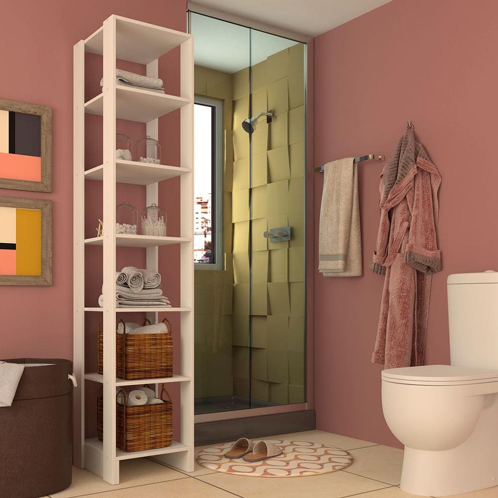 Armário Closet Nova Mobile Slim Yes com 6 Prateleiras