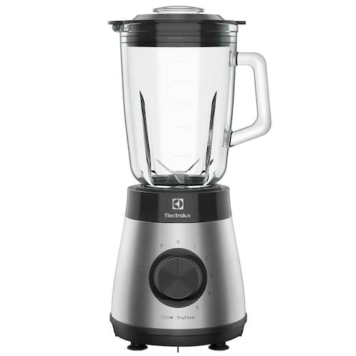 imagem-Liquidificador Electrolux EBS30 Aço Inox Escovado/Preto com Copo de Vidro 700W e 5 Velocidades - 110V