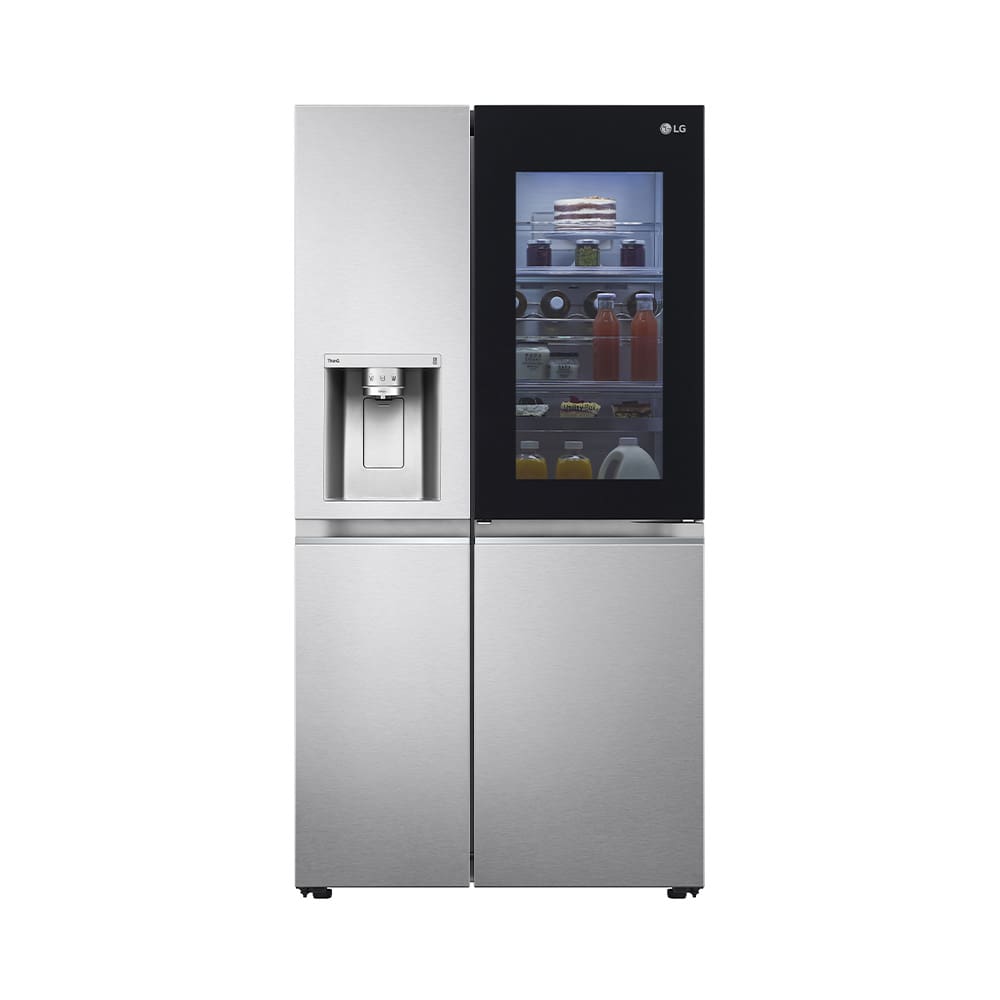 Geladeira LG Side by Side Inverter GC-X257CSH Frost Free com Tecnologias InstaView, UVnano, Thinq e Craft Ice Aço Escovado - 598 L