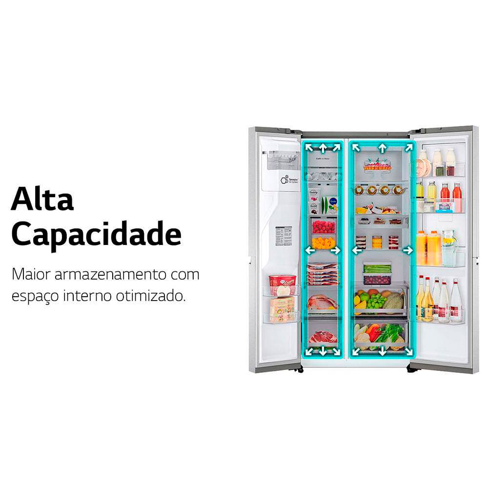 Geladeira LG Side by Side Inverter | Extra