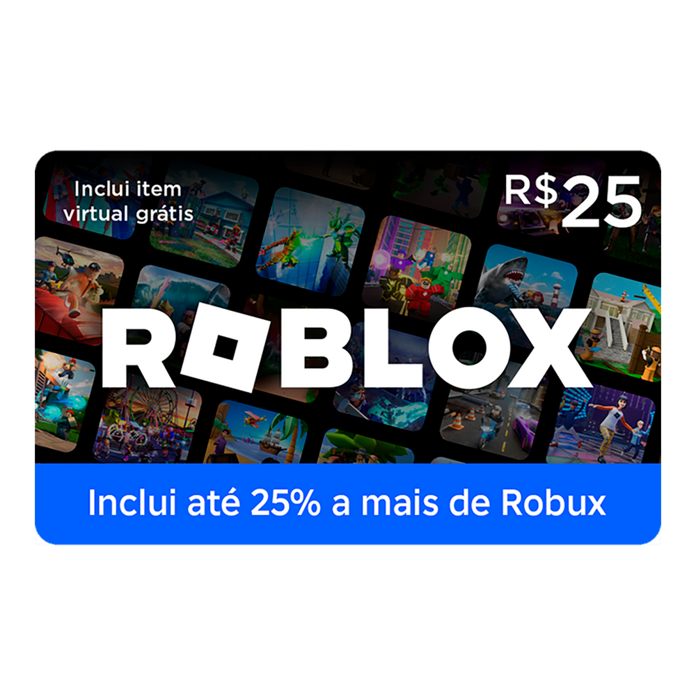 Cartão Presente Digital Roblox - R$25