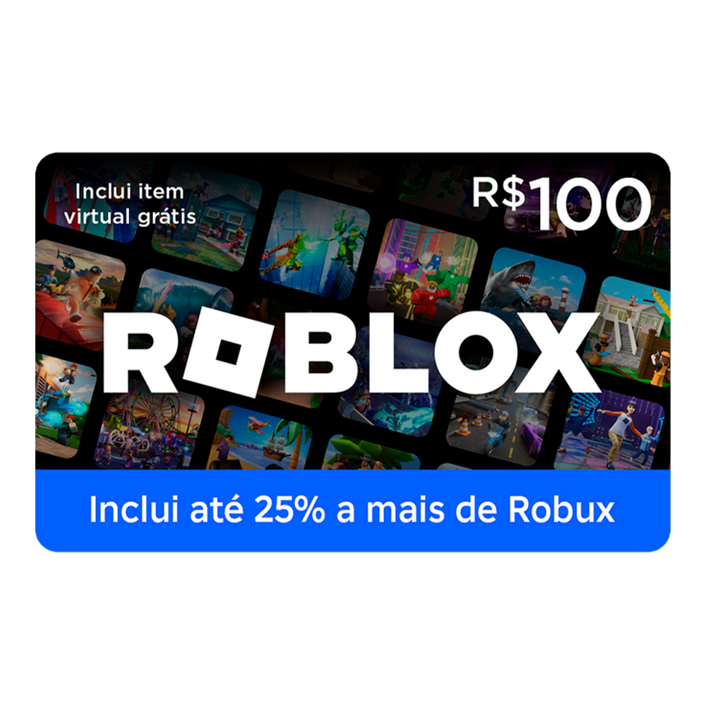 Cartão Presente Digital Roblox - R$100