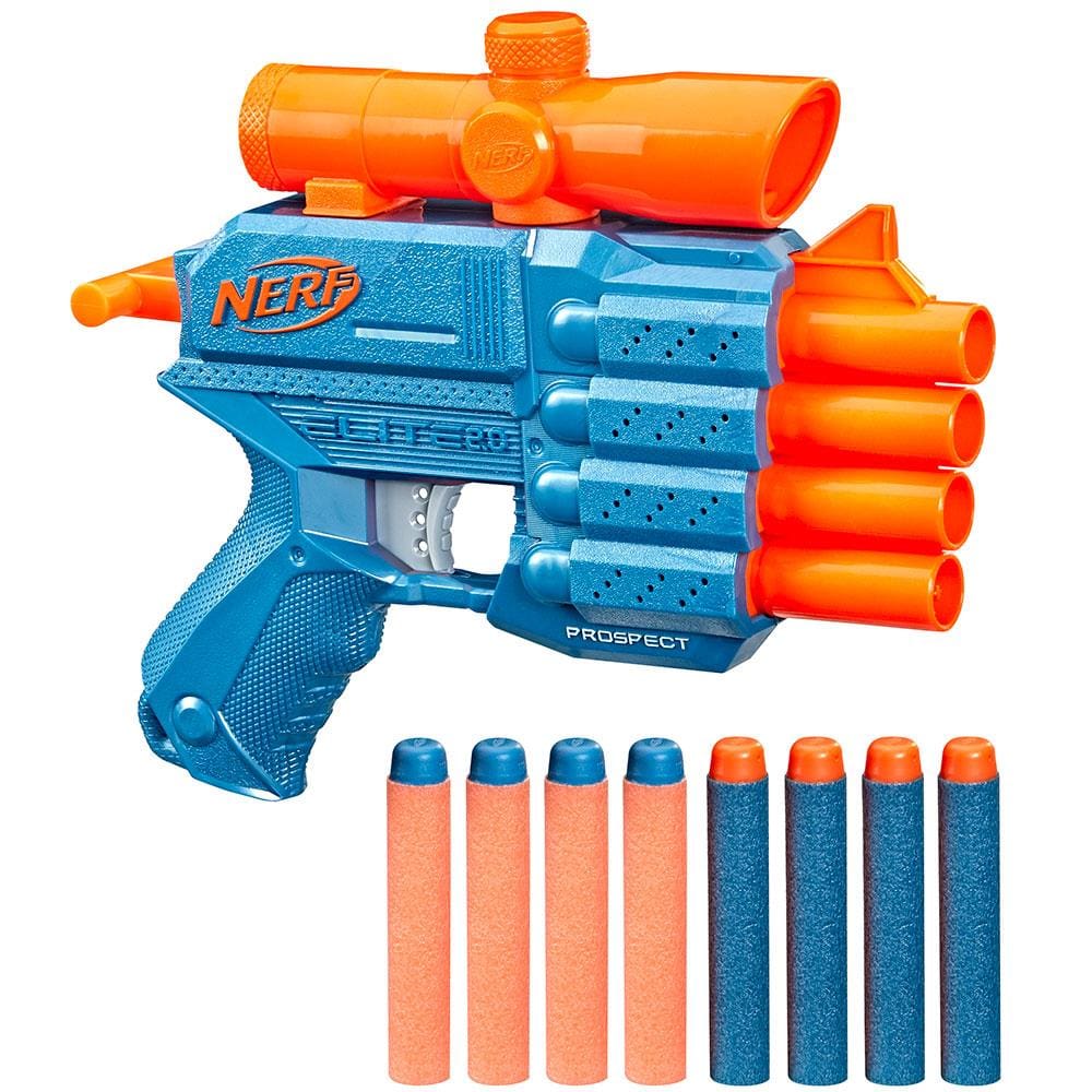 Lança Dardos Nerf Alpha Strike Claw QS-4 com 4 Dardos Fácil Recarga e Uso  F2219 - Hasbro