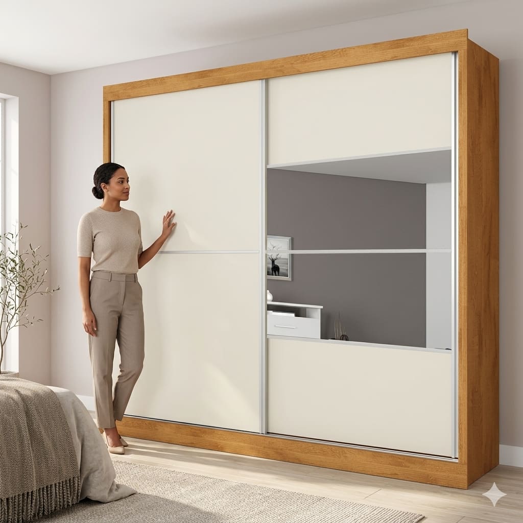 Guarda-Roupa Casal Móveis Europa Londres Flex | Extra