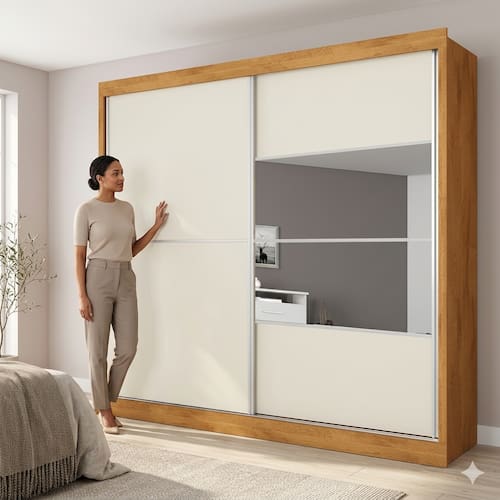 Guarda-Roupa Casal Móveis Europa Londres Flex | Extra