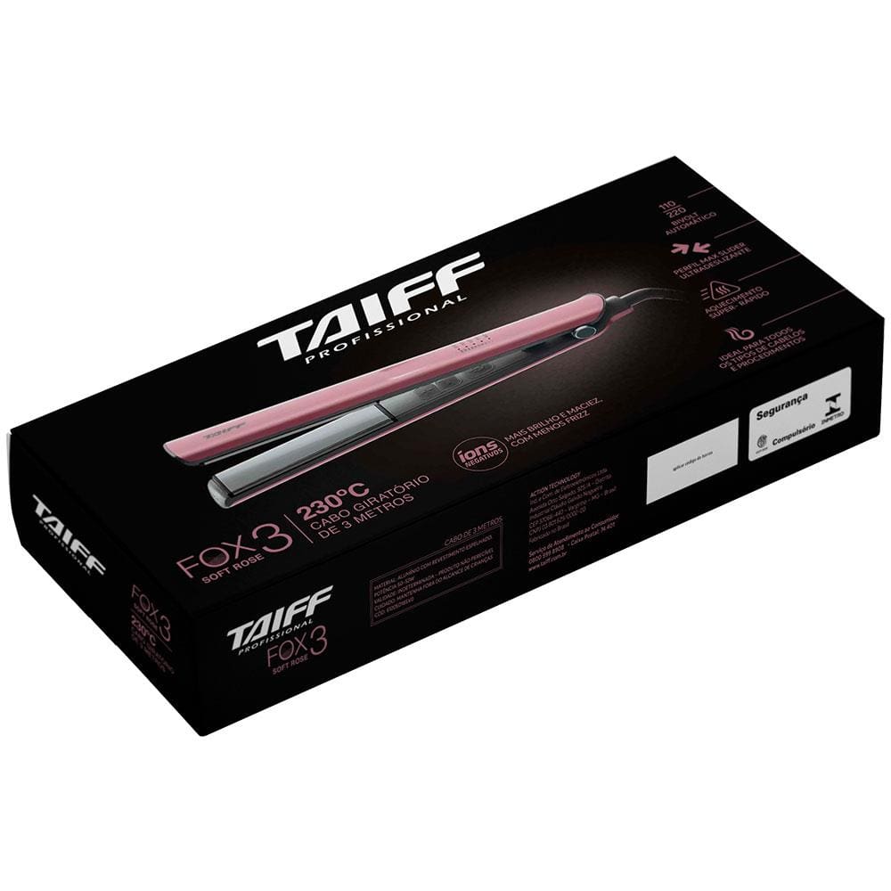 Chapinha | Prancha Taiff Fox 3 Ion 230°C | Extra