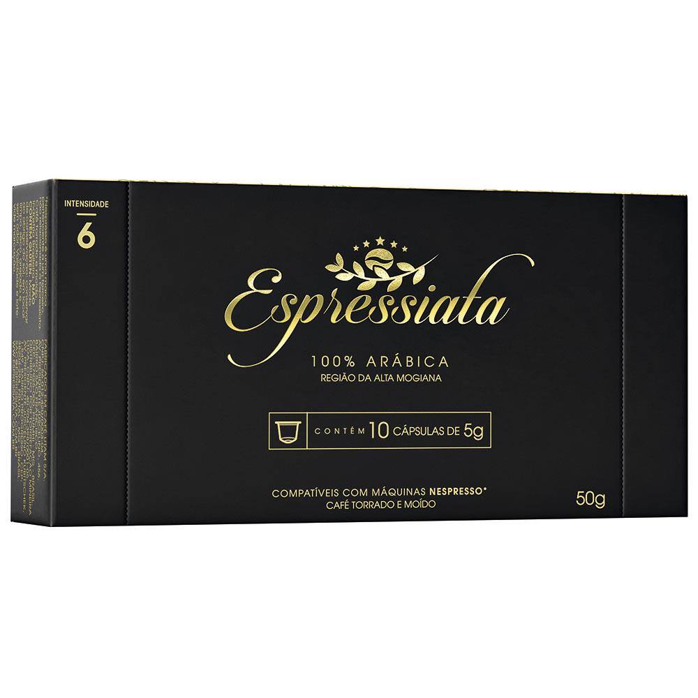 Caixa Cápsula de Café 100% Arábica Espressiata - 10 Cápsulas