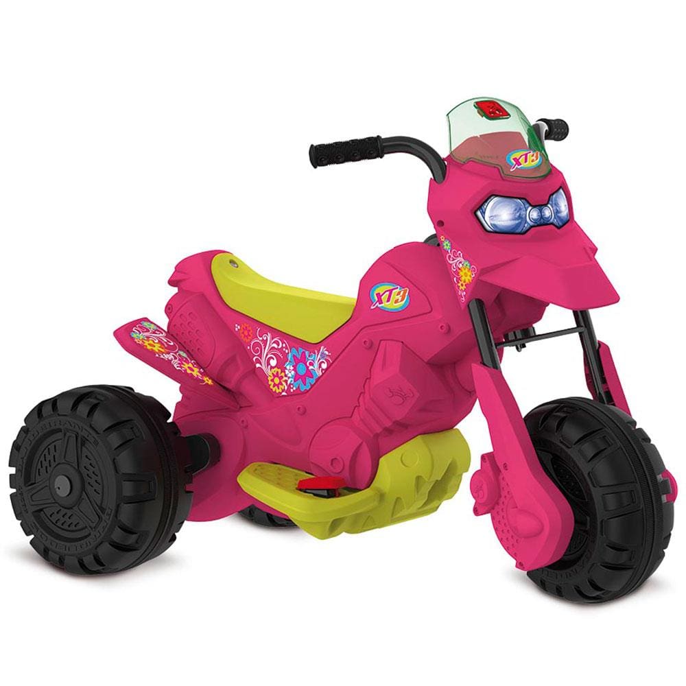 Moto Elétrica Bandeirante XT3 Titanium 6V - Pink
