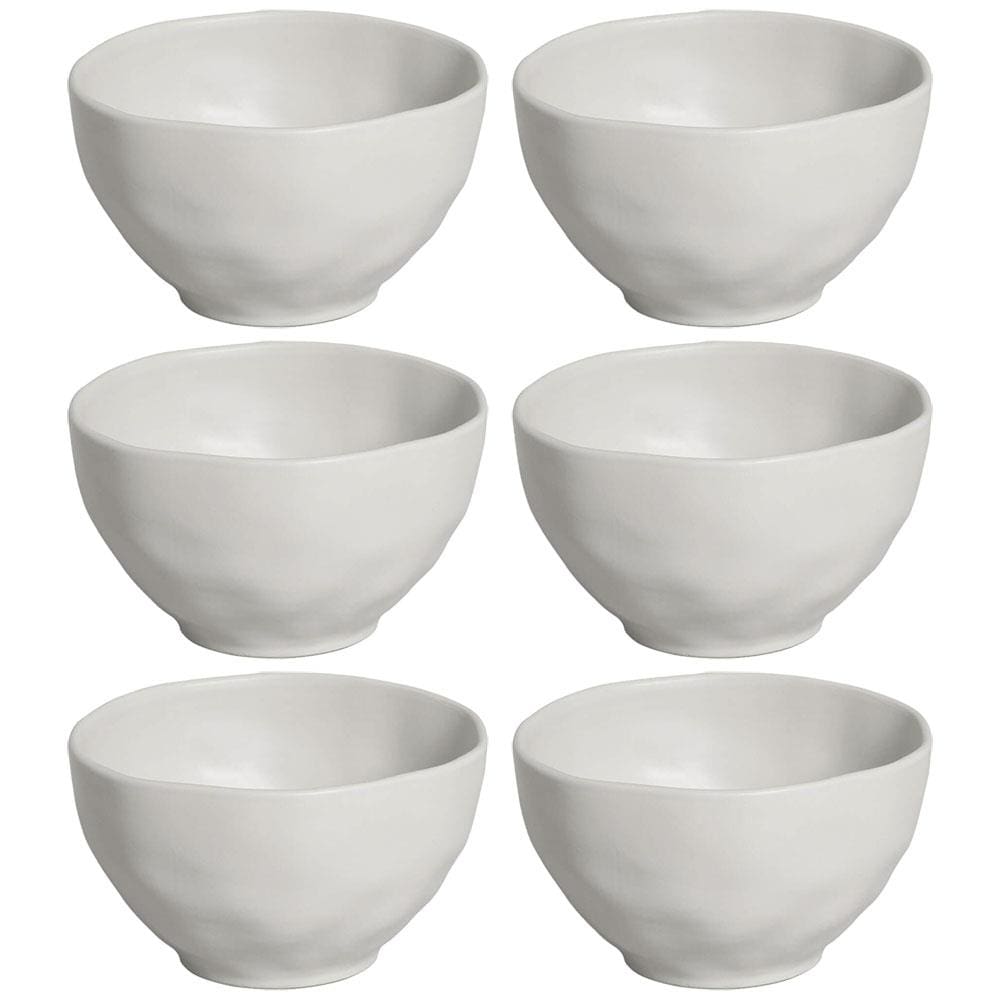 Conjunto de Bowls Porto Brasil Orgânico Vit em Stoneware Cinza 558 ml - 6 Peças