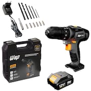 Parafusadeira e Furadeira de Impacto WAP BPFI 12K4 Carregador Bivolt 12V 3/8” com Maleta e Acessórios