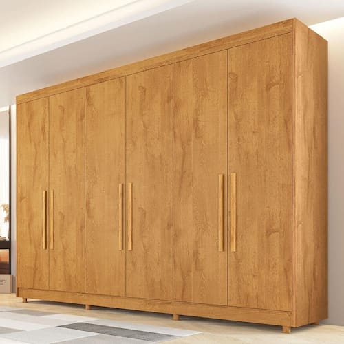 Guarda-Roupa Casal Europa Palermo com 6 Portas e 6 Gavetas - 250cm de largura é boa?
