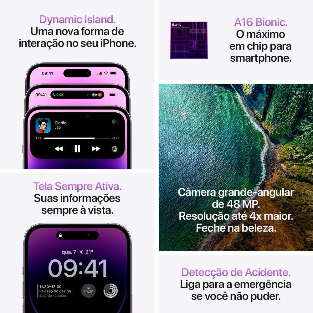 Apple iPhone 14 Pro 512GB Prateado | Extra