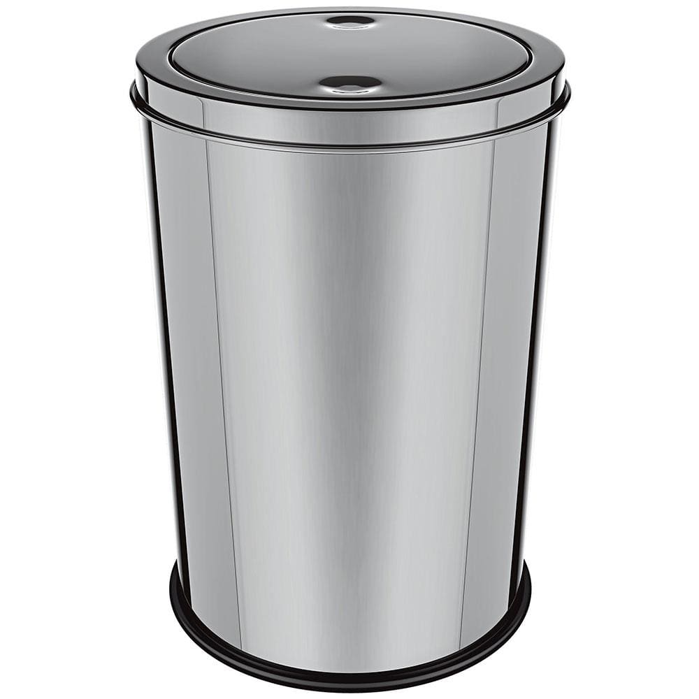 Lixeira Euro Design com Tampa Basculante Inox - 12L