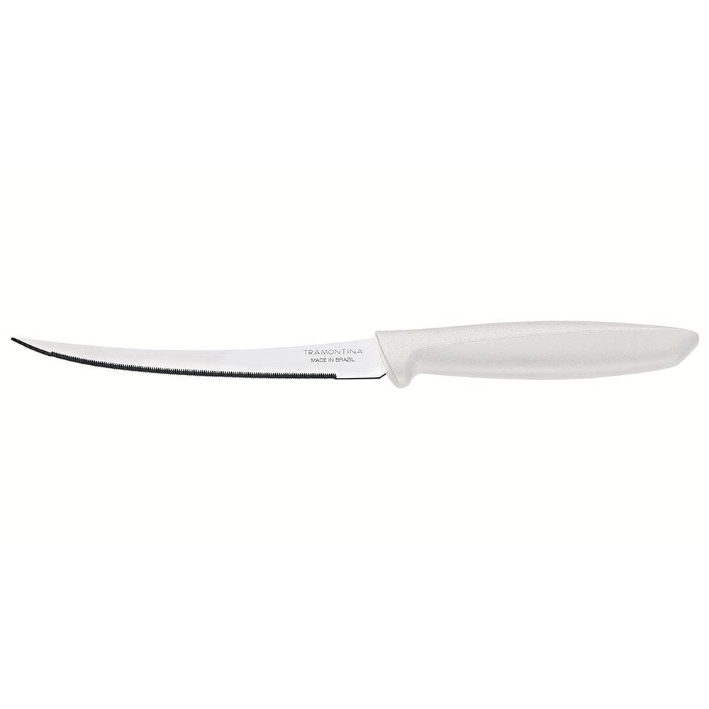 Faca 5” para Tomate Tramontina Plenus em Aço Inox - Off-White