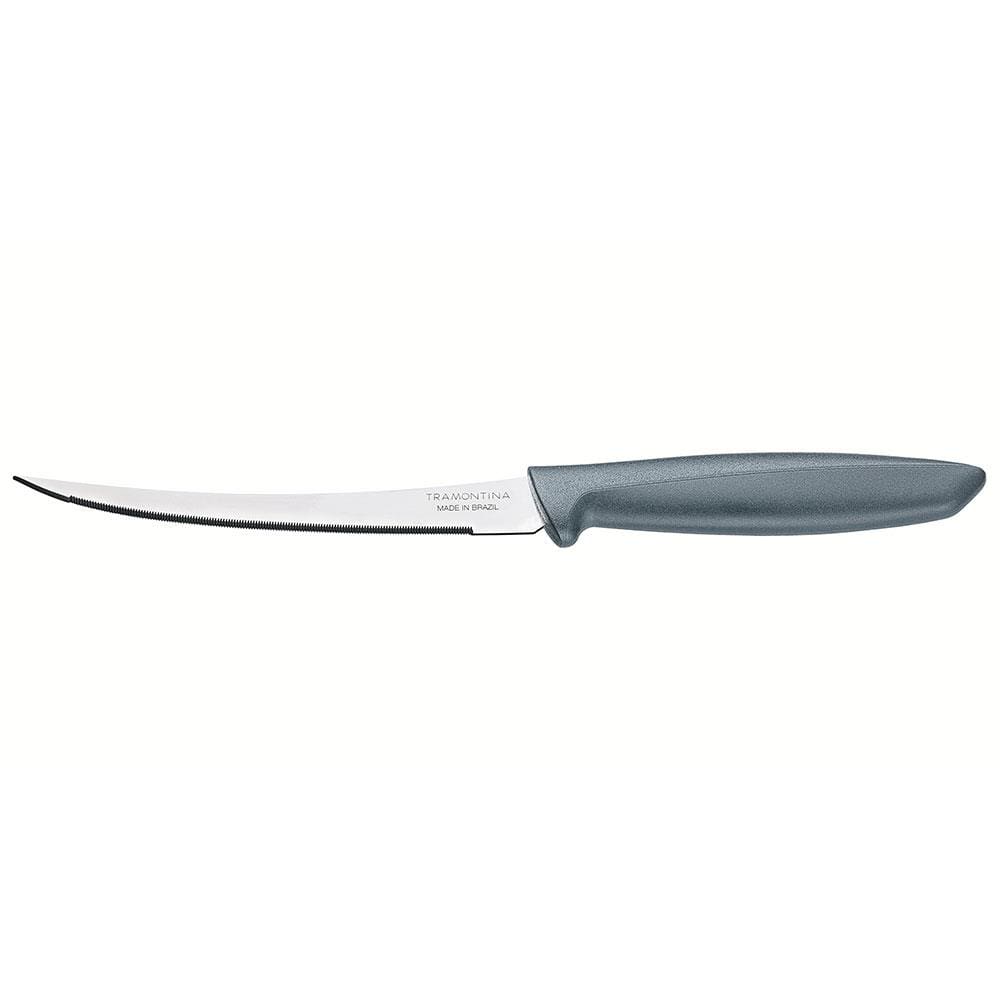 Faca 5” para Tomate Tramontina Plenus em Aço Inox - Cinza
