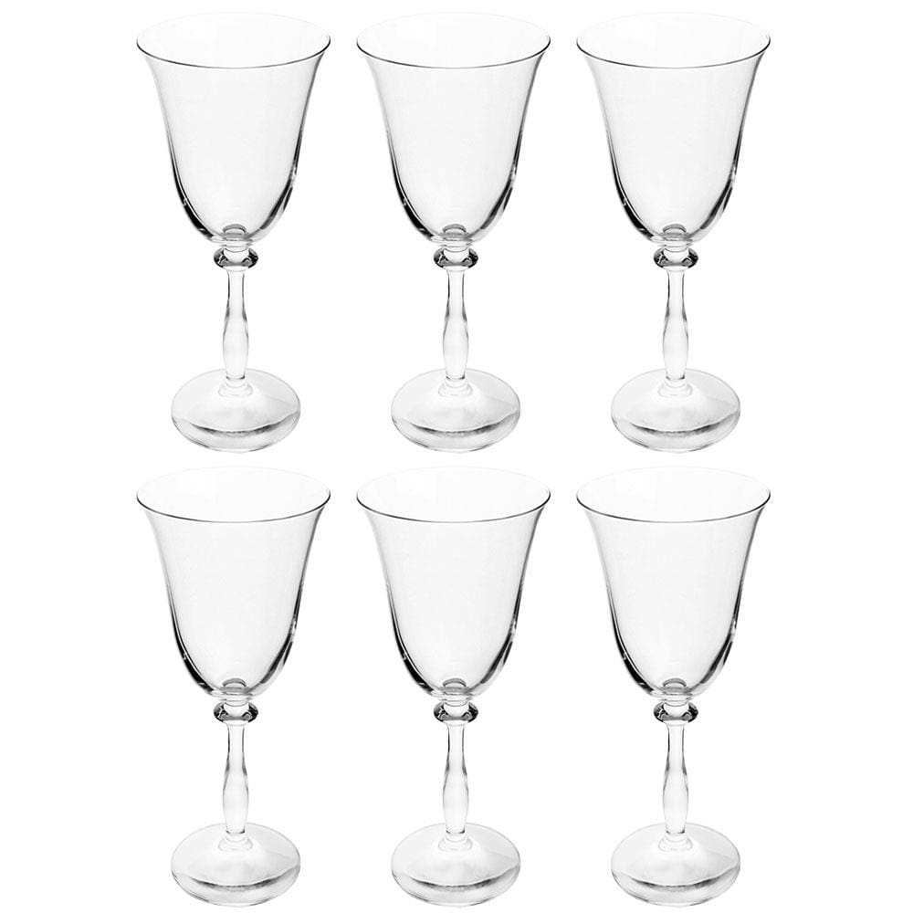 Conjunto de Taças para Vinho Tinto Bohemia Angela 250 ml em Cristal Ecológico - 6 Peças