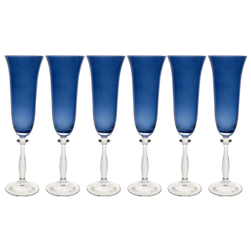 Conjunto de Taças para Champanhe Bohemia Angela 190 ml em Cristal Ecológico - 6 Peças