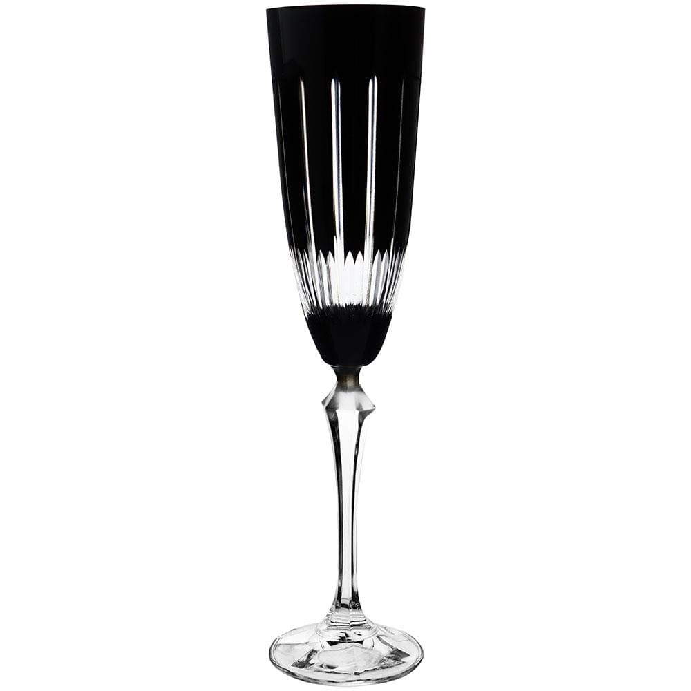 Taça para Champanhe Bohemia Elizabeth Preta - 190ml