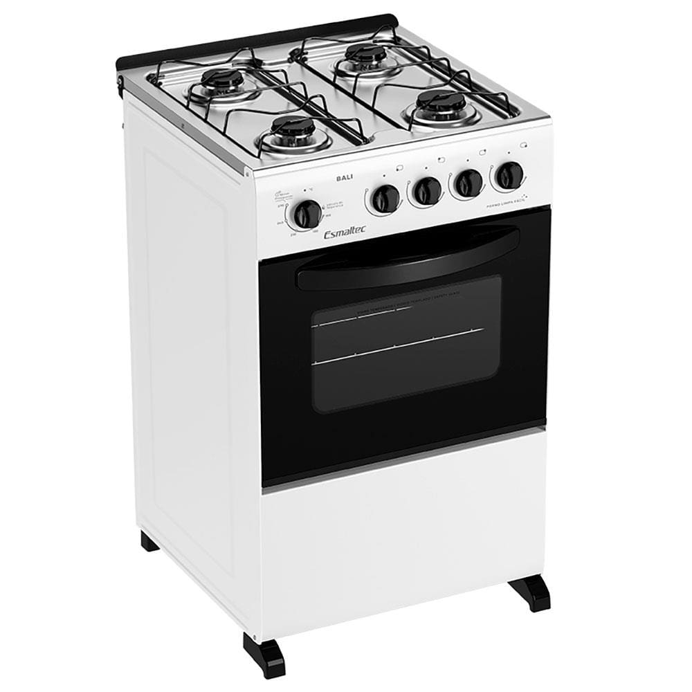 Fogão 4 Bocas Esmaltec Bali Branco – Bivolt – 4111