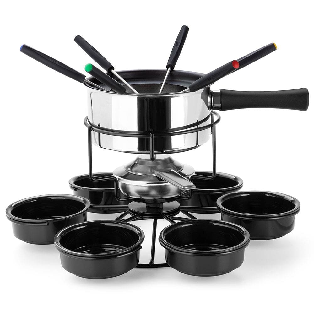 Aparelho de Fondue Forma Carroussel Mont Blanc 17 Peças - Inox