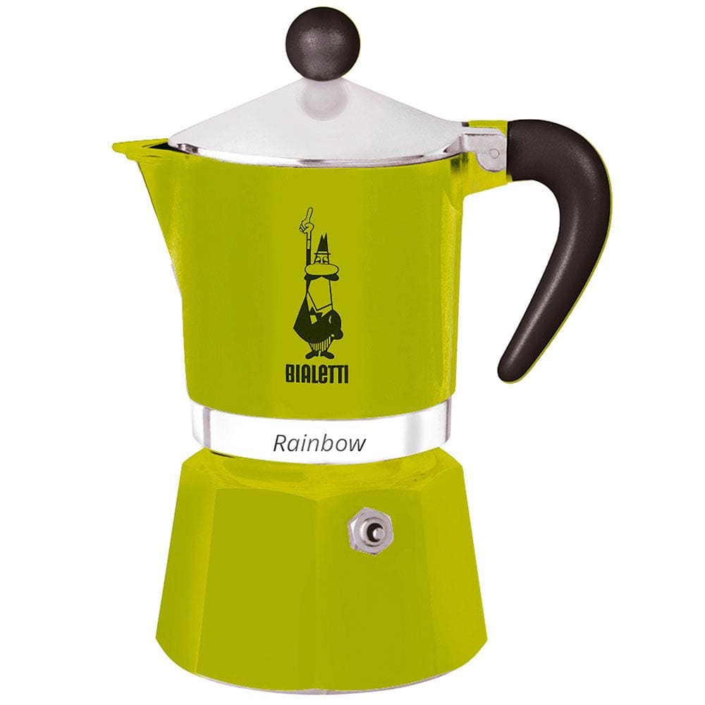 Cafeteira Italiana Bialetti Rainbow em Alumínio 3 Xícaras – Verde