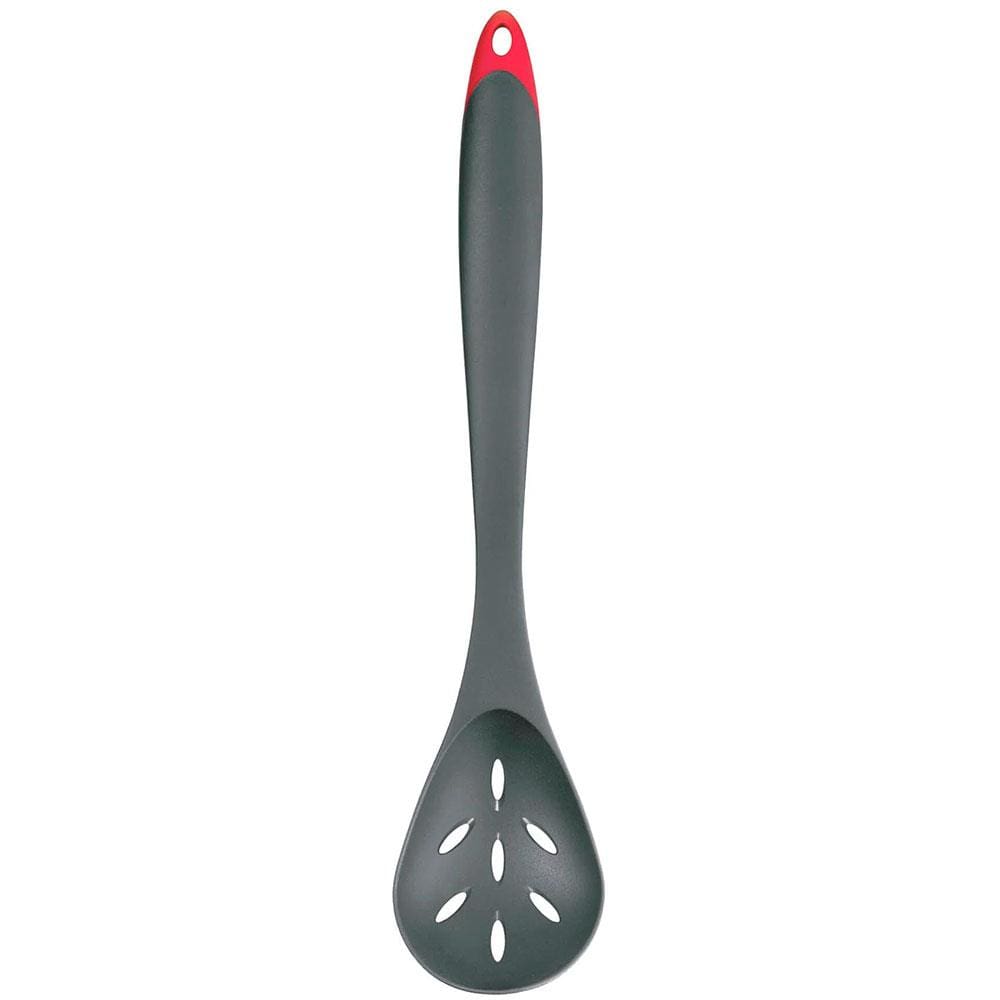 Colher Perfurada Cuisipro em Fibra de Vidro Cinza/Vermelho - 30 cm
