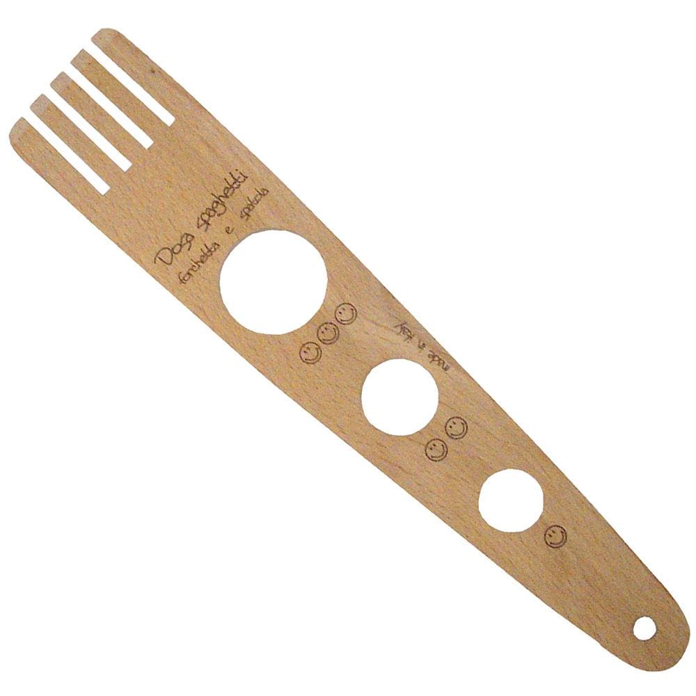 Garfo Medidor de Spaghetti Eppi em Madeira - 30 cm