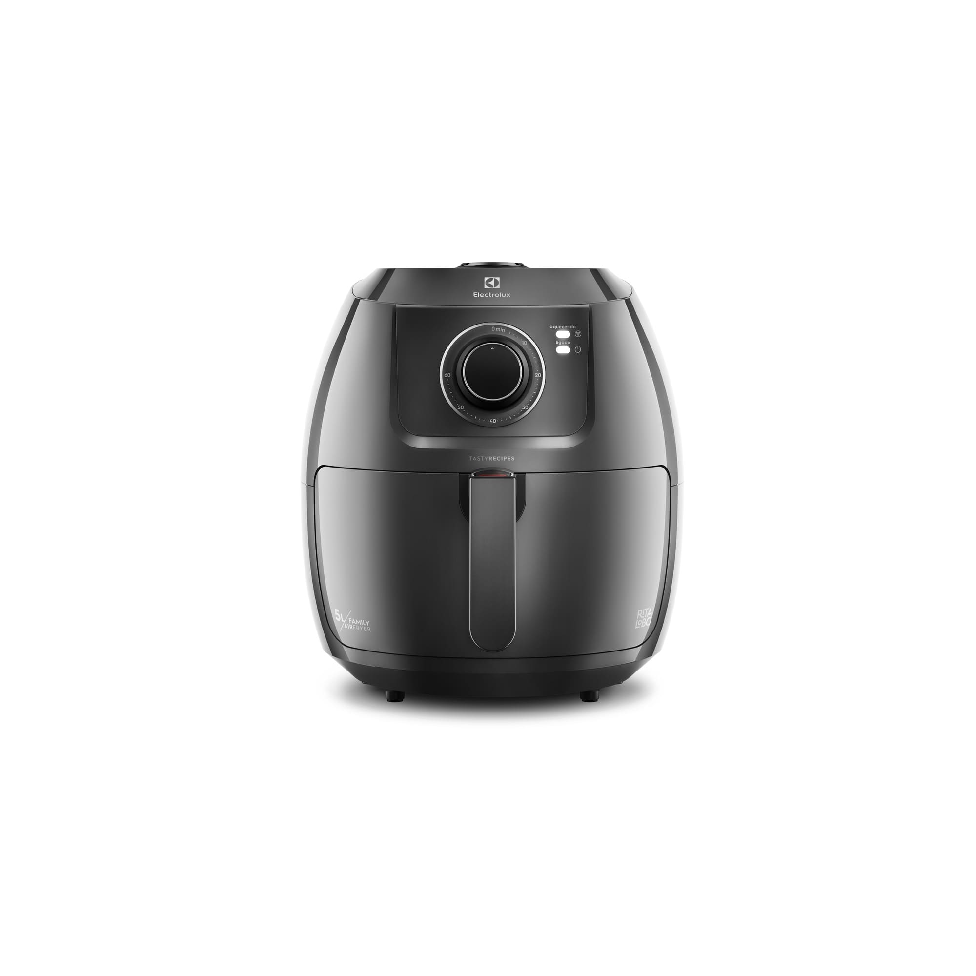 Fritadeira Elétrica Sem Óleo Air Fryer Electrolux Family Efficient Por Rita Lobo EAF50 5L Grafite