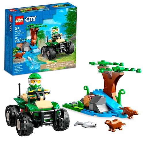 LEGO City: Quadriciclo e Habitat de Lontra 60394 - 90 Peças